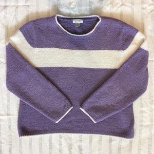 Purple Striped Sweater